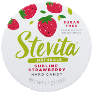 Stevita Sweetened Hard Candy Sugar-Free Sublime Strawberry