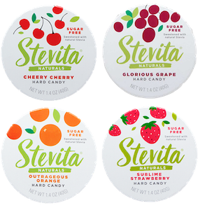Stevita Sweetened Hard Candy Sugar-Free Variety 4-Pack