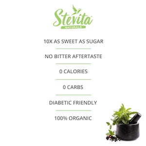 Stevita Naturals Organic Stevia with Erythritol 50 Packets (formerly Spoonable Stevia)
