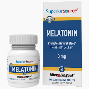 Superior Source Melatonin 3 mg with Chamomile MicroLingual Instant Dissolve Tablets